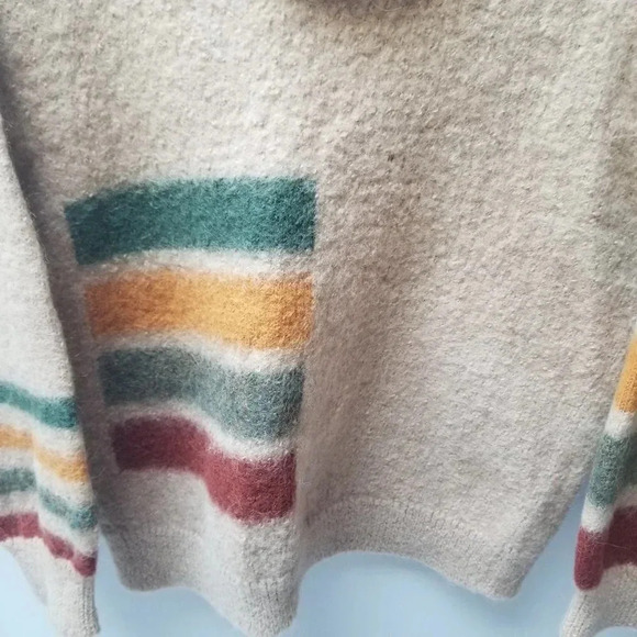 Inkari 100% Alpaca Colour Block Crewneck Sweater  38 - Picture 9 of 10